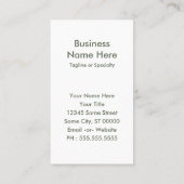 vrijwilliger  floral visitekaartje (Achterkant)