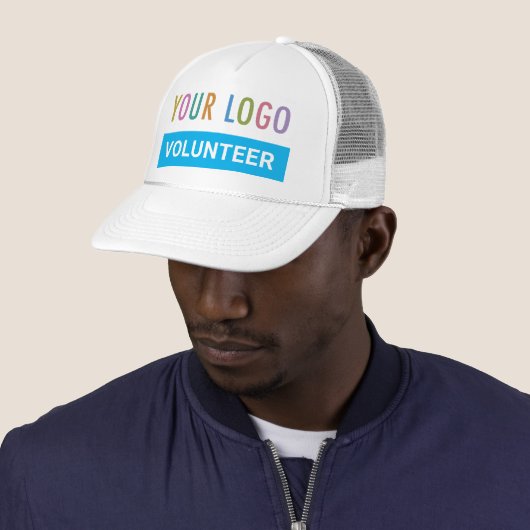 Vrijwilliger Mesh Trucker Hoed Custom Logo Wit Trucker Pet (In situ)