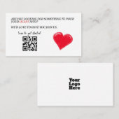 Vrijwilliger met ons QR code Visitekaartjes (Voorkant / Achterkant)