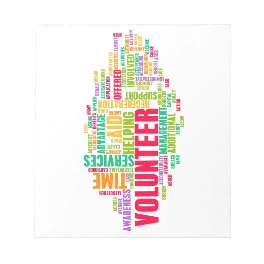 vrijwilliger notitieblok (Voorkant)