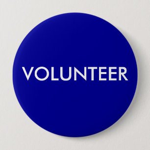 VRIJWILLIGER RONDE BUTTON 4,0 CM