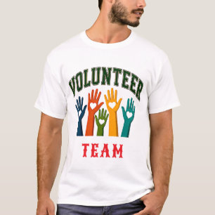 ❤️ Vrijwilliger Team Personeel Typografie 👕 T-shirt