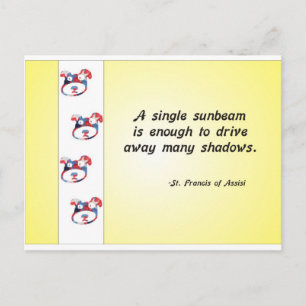 Vrijwilliger Waardering Hondengezicht en Sunbeam Q Briefkaart