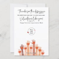 Vrijwilliger Waardering Week Cadeau Kaart Houder