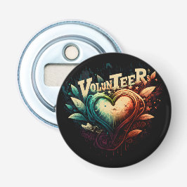 Vrijwilligers Button Flesopener