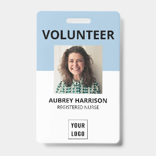 Vrijwilligers Eenvoudige Foto ID Badge
