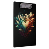 Vrijwilligers hart klembord (Rechts)