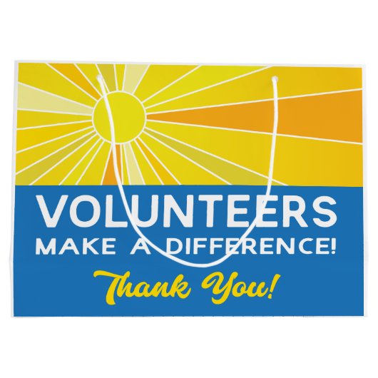 Vrijwilligers maken een verschil groot cadeauzakje (Achterkant)