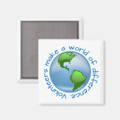 Vrijwilligers maken een wereld van verschil magneet (Voorkant / Achterkant)