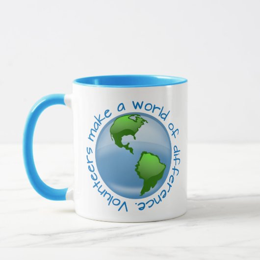 Vrijwilligers maken een wereld van verschil mok (Links)