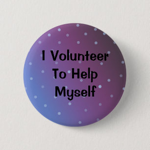 Vrijwilligersbericht Ronde Button 5,7 Cm
