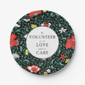 Vrijwilligersfeest Papieren Bordje (Voorkant)