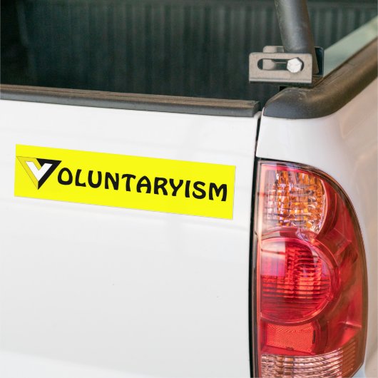 Vrijwilligersisme Bumpersticker (Op Truck)