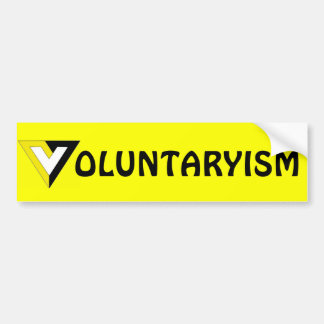 Vrijwilligersisme Bumpersticker