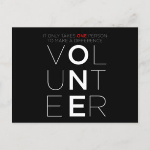 Vrijwilligersvrijwilliger maakt verschil briefkaart