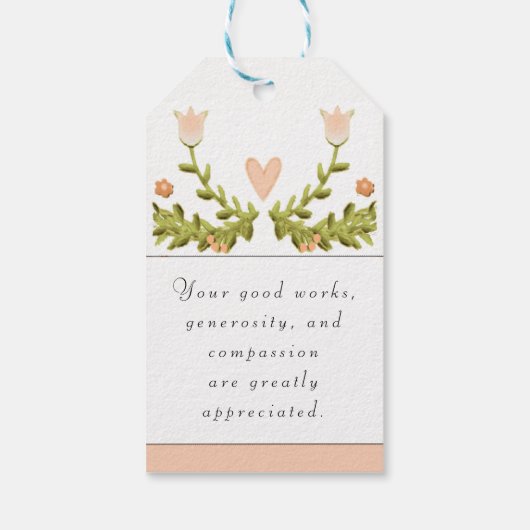 Vrijwilligerswaardering Cadeaulabel (Achterkant)