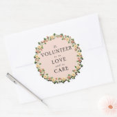 Vrijwilligerswaardering Ronde Sticker (Envelop)