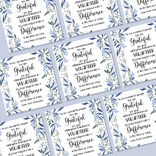 vrijwilligerswaarderingsweek patroonaard vierkante sticker