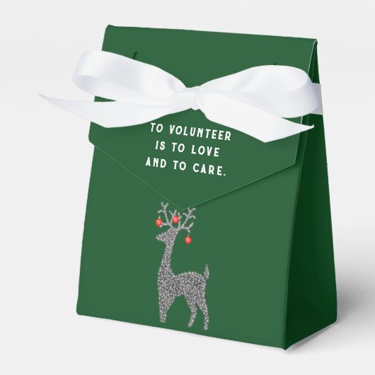 Vrijwilligerswerk appreciatie kerstvakantie bedankdoosjes (Voorkant Zijde)