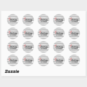 Vrijwilligerswerk is een hartvorm ronde sticker