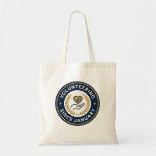 Vrijwilligerswerk sinds januari cadeau voor vrijwi tote bag