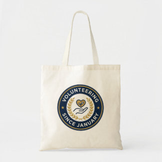 Vrijwilligerswerk sinds januari cadeau voor vrijwi tote bag