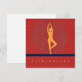 Vrikshasana Art Card Feestdagenkaart (Voorkant / Achterkant)