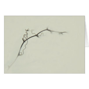 Vrilles de mûre dans le brouillard - minimalisme