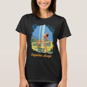 Vrnjacka Banja Servië Kuuroord Blauw Reizen T-shirt