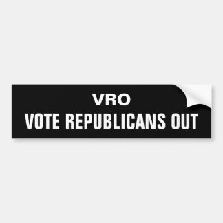 VRO, STEM REPUBLICANEN UIT BUMPERSTICKER