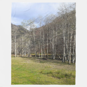 Vroeg Herfst bij de Rivier - Wilde Natuur Roemenië Fleece Deken