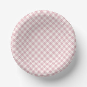 Vroeg Herfst Retro Gingham Gedempte Roos Papieren Kommen