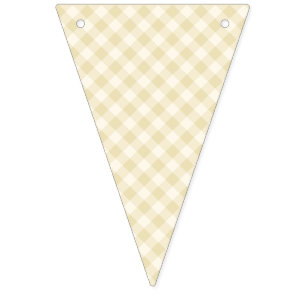Vroeg Herfst Retro Gingham   Gouden Tarwe Vlaggetjes