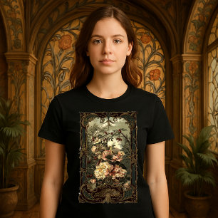 Vroeg Victoriaans Rosen & Barokke Rococo Lijst T-shirt