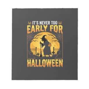 Vroeg voor Halloween Heksenkerkhof Vintage Ontwerp Notitieblok