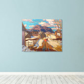 Vroeg voorjaar, Quebec A. Y. Jackson | Canvas Afdruk (Insitu (Houten vloer))