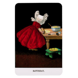 Vroeg zaterdag 1900: Zonnebonnet Sue Magnet Magneet