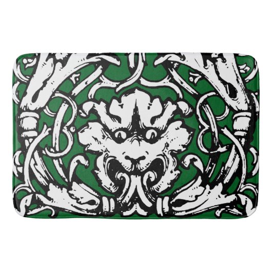 Vroege 20e Eeuwse Knotwerk Leeuw Badmat (Voorkant)