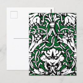 Vroege 20e Eeuwse Knotwerk Leeuw Briefkaart