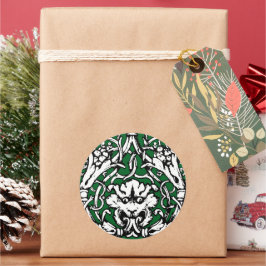 Vroege 20e Eeuwse Knotwerk Leeuw Ronde Sticker