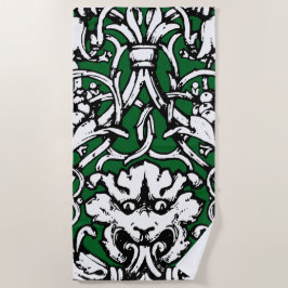 Vroege 20e Eeuwse Knotwerk Leeuw Strandlaken