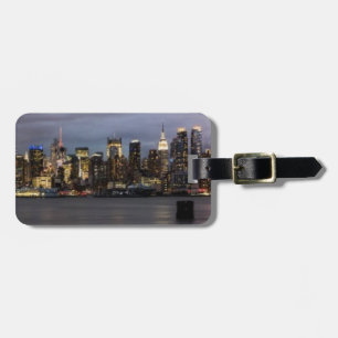 Vroege avond panoramisch uitzicht van Manhattan Bagagelabel