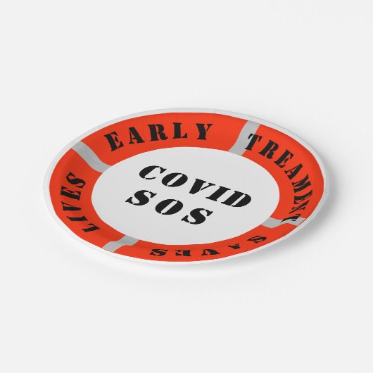 Vroege behandeling bespaart levens papieren bordje (Gekanteld)