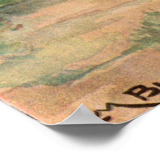 Vroege Boerderijen scènes Poster (Hoek)