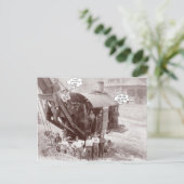 Vroege-bouwapparatuur kraanexploitant op de bemann briefkaart (Staand voorkant)