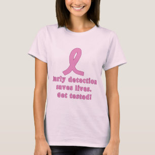Vroege detectie slaat levens op getest! t-shirt