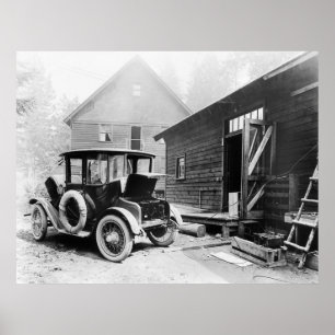 Vroege elektrische auto: 1919 poster