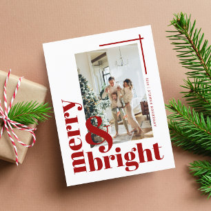 Vroege en heldere, eenvoudige foto met kerstmis briefkaart