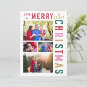 Vroege en heldere foto-kerstkaart kaart (Staand voorkant)