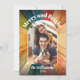 Vroege en heldere foto's met moderne Waterverf ker Feestdagenkaart